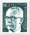 Germany 1971 - President Gustav Heinemann 80p