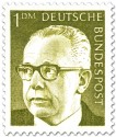 Germany 1970 - President Gustav Heinemann 1m