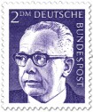 Germany 1970 - President Gustav Heinemann 2m Germany 1970 - President Gustav Heinemann 2m