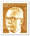 Saksa 1971 - President Gustav Heinemann 120p
