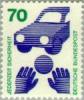 Germany 1973 - Accident prevention II - 70 pf Alcohol and automobile