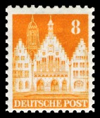 Saksa 1948 - Buildings - Frankfurt Town Hall 8pf Perf. 11