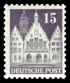 Germany 1948 - Buildings - Frankfurt Town Hall 15pf Perf. 11