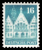 Saksa 1948 - Buildings - Frankfurt Town Hall 16pf Perf. 11 Saksa 1948 - Buildings - Frankfurt Town Hall 16pf Perf. 11