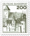 Saksa 1977 - Castles 200pf Burresheim A I (Bdr.)