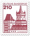 Germany 1979 - Castles II - 210pf Schwanenburg Germany 1979 - Castles II - 210pf Schwanenburg