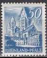 Rheinland-Pfalz 1947 - Personalities and views - 50pf Mainzer Dom Rheinland-Pfalz 1947 - Personalities and views - 50pf Mainzer Dom