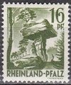 Rheinland-Pfalz 1947 - Personalities and views - 16pf Deviltabel near Kaltenbach