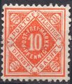 Saksa Wurttemberg 1906 - Württemberg, Official digits in diamond 10pf 1906