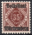 Saksa Wurttemberg 1919 - Württemberg, Official digits in diamond 35pf