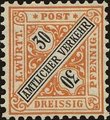 Saksa Wurttemberg 1896 - Württemberg, Official digits in signs 30pf 1896 Saksa Wurttemberg 1896 - Württemberg, Official digits in signs 30pf 1896