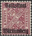 Saksa Wurttemberg 1919 - Württemberg, Official digits in signs 50pf volet wm1 Saksa Wurttemberg 1919 - Württemberg, Official digits in signs 50pf volet wm1