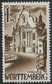 Saksa Wurttemberg 1947 - FRZO-WÜHO Personalities and views - 1M Zwiefalten Church Saksa Wurttemberg 1947 - FRZO-WÜHO Personalities and views - 1M Zwiefalten Church