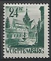 Saksa Wurttemberg 1948 - FRZO-WÜHO Personalities and views - 24pf Bebenhausen Castle Saksa Wurttemberg 1948 - FRZO-WÜHO Personalities and views - 24pf Bebenhausen Castle