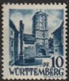 Saksa Wurttemberg 1948 - FRZO-WÜHO Personalities and views - 10pf City gate of Wangen Saksa Wurttemberg 1948 - FRZO-WÜHO Personalities and views - 10pf City gate of Wangen