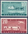 Saksa Wurttemberg 1949 - FRZO-WÜHO 100th Anniversary of German postage stamps (2) Saksa Wurttemberg 1949 - FRZO-WÜHO 100th Anniversary of German postage stamps (2)