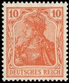 Saksa Deutsches Reich 1920 - Germania 10pf orange Saksa Deutsches Reich 1920 - Germania 10pf orange