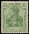 Saksa Deutsches Reich 1920 - Germania 20pf green