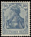 Germany Deutsches Reich 1920 - Germania 30pf blue type II