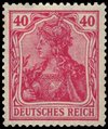 Saksa Deutsches Reich 1920 - Germania 40pf carmine type II Saksa Deutsches Reich 1920 - Germania 40pf carmine type II