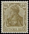 Saksa Deutsches Reich 1920 - Germania 60pf olive