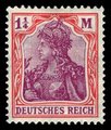 Germany Deutsches Reich 1920 - Germania 1 1/4m red/lilac