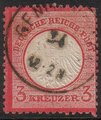 Saksa Deutsches Reich 1872 - Eagle with a Small Shield - 3 kreuzer Saksa Deutsches Reich 1872 - Eagle with a Small Shield - 3 kreuzer