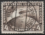 Saksa Deutsches Reich 1930 - Airship Graf Zeppelin 4mk wm X Saksa Deutsches Reich 1930 - Airship Graf Zeppelin 4mk wm X