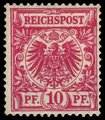 Saksa Deutsches Reich 1889 - Imperial eagle 10 pf red