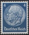 Saksa Deutsches Reich 1933 - Paul von Hindenburg (set II) 1933 4pf