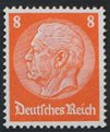 Germany Deutsches Reich 1933 - Paul von Hindenburg (set II) 1933 8pf