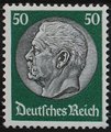 Saksa Deutsches Reich 1933 - Paul von Hindenburg (set II) 1933 50pf Saksa Deutsches Reich 1933 - Paul von Hindenburg (set II) 1933 50pf