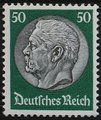 Saksa Deutsches Reich 1933 - Paul von Hindenburg (set II) 1933 50pf