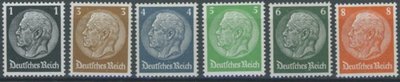 Saksa Deutsches Reich 1933 - Paul von Hindenburg in a Medallion III 1933 (6)