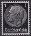 Saksa Deutsches Reich 1933 - Paul von Hindenburg (set III) 1933 1pf Saksa Deutsches Reich 1933 - Paul von Hindenburg (set III) 1933 1pf