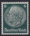 Saksa Deutsches Reich 1934 - Paul von Hindenburg (set III) 1933 6pf Saksa Deutsches Reich 1934 - Paul von Hindenburg (set III) 1933 6pf