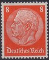 Saksa Deutsches Reich 1934 - Paul von Hindenburg (set III) 1933 8pf