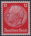 Saksa Deutsches Reich 1934 - Paul von Hindenburg (set III) 1933 12pf Saksa Deutsches Reich 1934 - Paul von Hindenburg (set III) 1933 12pf