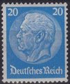 Saksa Deutsches Reich 1934 - Paul von Hindenburg (set III) 1933 25pf