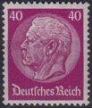 Saksa Deutsches Reich 1934 - Paul von Hindenburg (set III) 1933 40pf