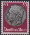 Saksa Deutsches Reich 1934 - Paul von Hindenburg (set III) 1933 60pf