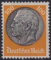 Germany Deutsches Reich 1934 - Paul von Hindenburg (set III) 1933 100pf