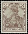 Germany Deutsches Reich 1900 - Germania 3pf light brown REICHSPOST