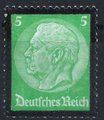 Germany Deutsches Reich 1934 - Death of Paul von Hindenburg 5pf