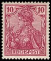 Germany Deutsches Reich 1899 - Germania 10pf red REICHSPOST