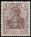 Saksa Deutsches Reich 1902 - Germania 3pf ochre