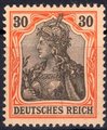 Germany Deutsches Reich 1902 - Germania 30pf orange/black