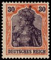 Germany Deutsches Reich 1906 - Germania 30pf orange/black