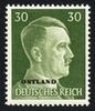 Germany Deutsches Reich 1941 - OSTLAND overprint over German Hitler 30 pf definitive