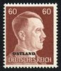 Germany Deutsches Reich 1941 - OSTLAND overprint over German Hitler 60 pf definitive Germany Deutsches Reich 1941 - OSTLAND overprint over German Hitler 60 pf definitive